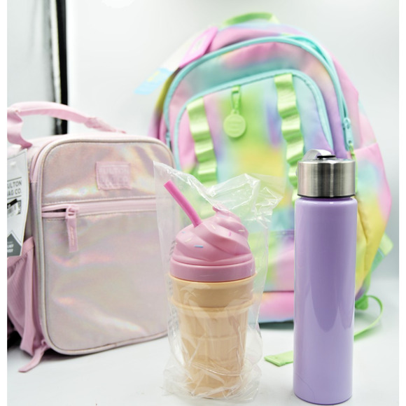 EcoTech Logan Backpack Bundle Fulton Lunchbox Trolls Crayola School Set - Picture 11 of 16